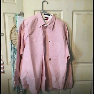 Tommy Hilfiger button down shirt xl pinstripe
